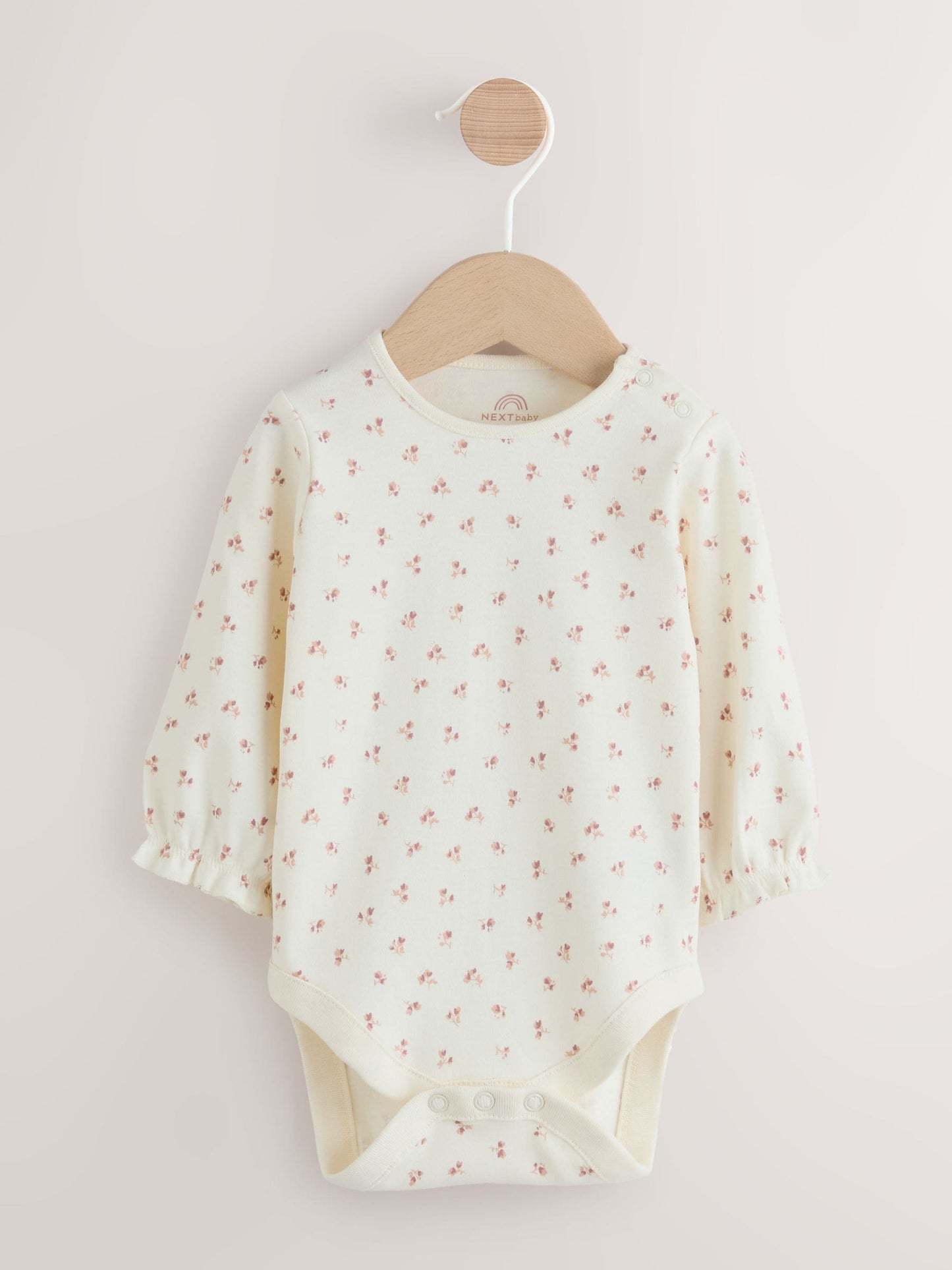 Pink Embroidered Baby Cord Pinafore Long Sleeve Bodysuit & Tights Set (0mths-2yrs)