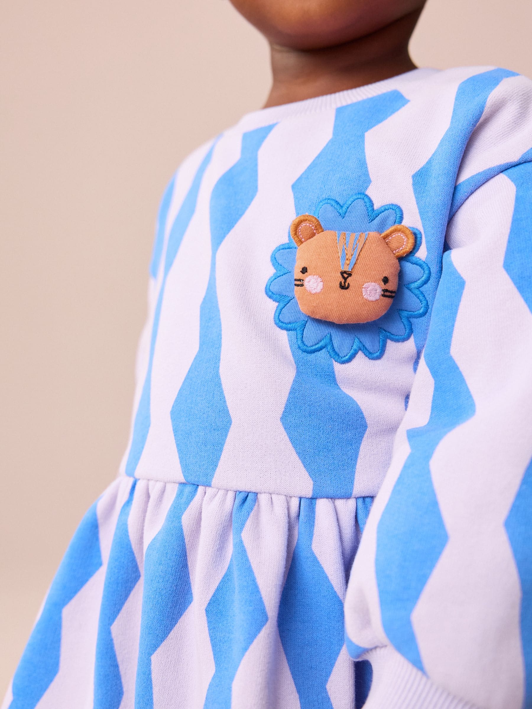 Blue Lion Sweat Dress (3mths-7yrs) image 4