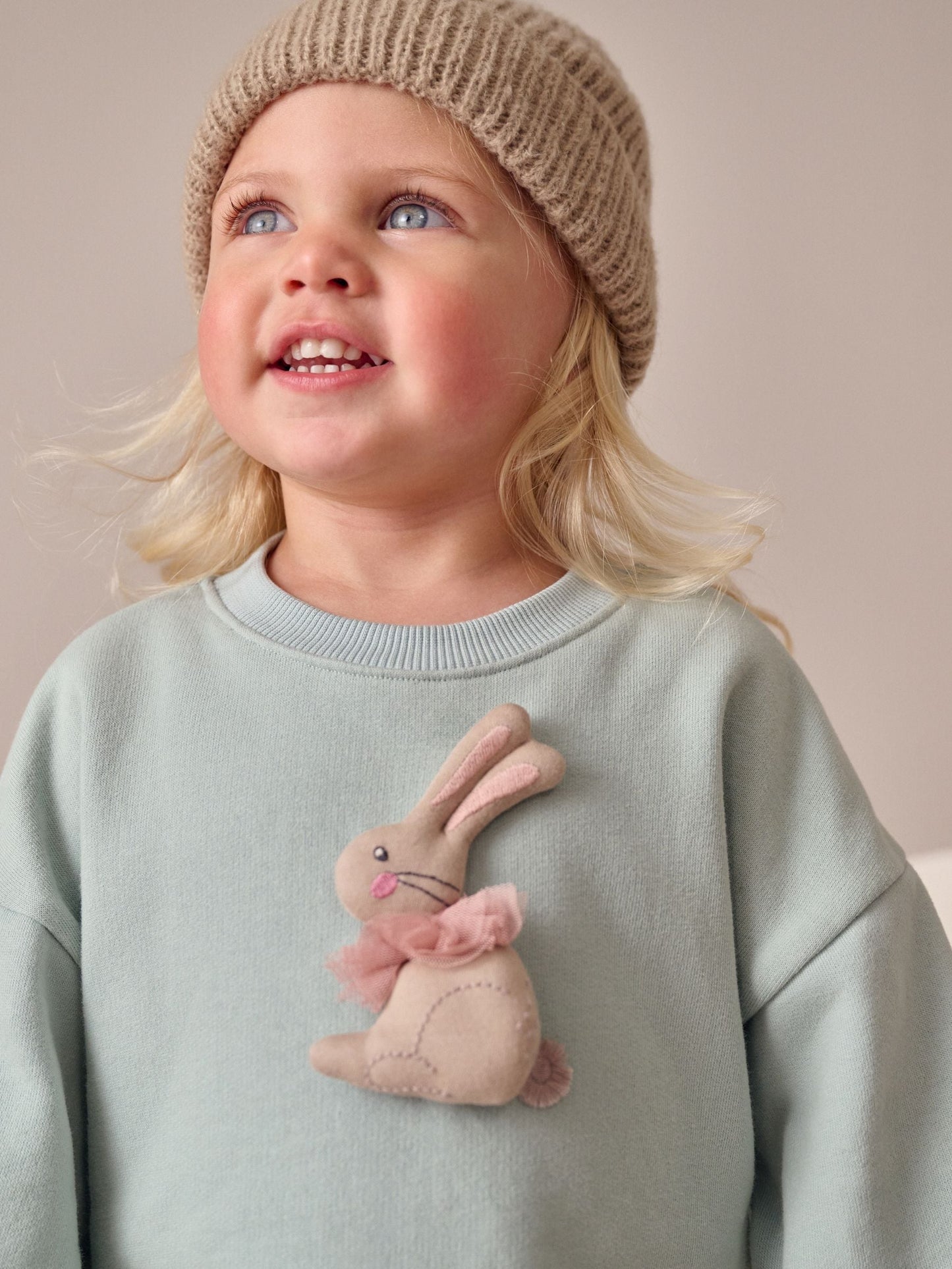 Blue Bunny Sweat Party Dress (3mths-7yrs)