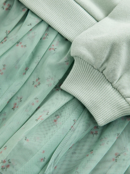 Blue Bunny Sweat Party Dress (3mths-7yrs)