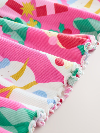 Pink Long Sleeve Christmas Dress (3mths-7yrs)