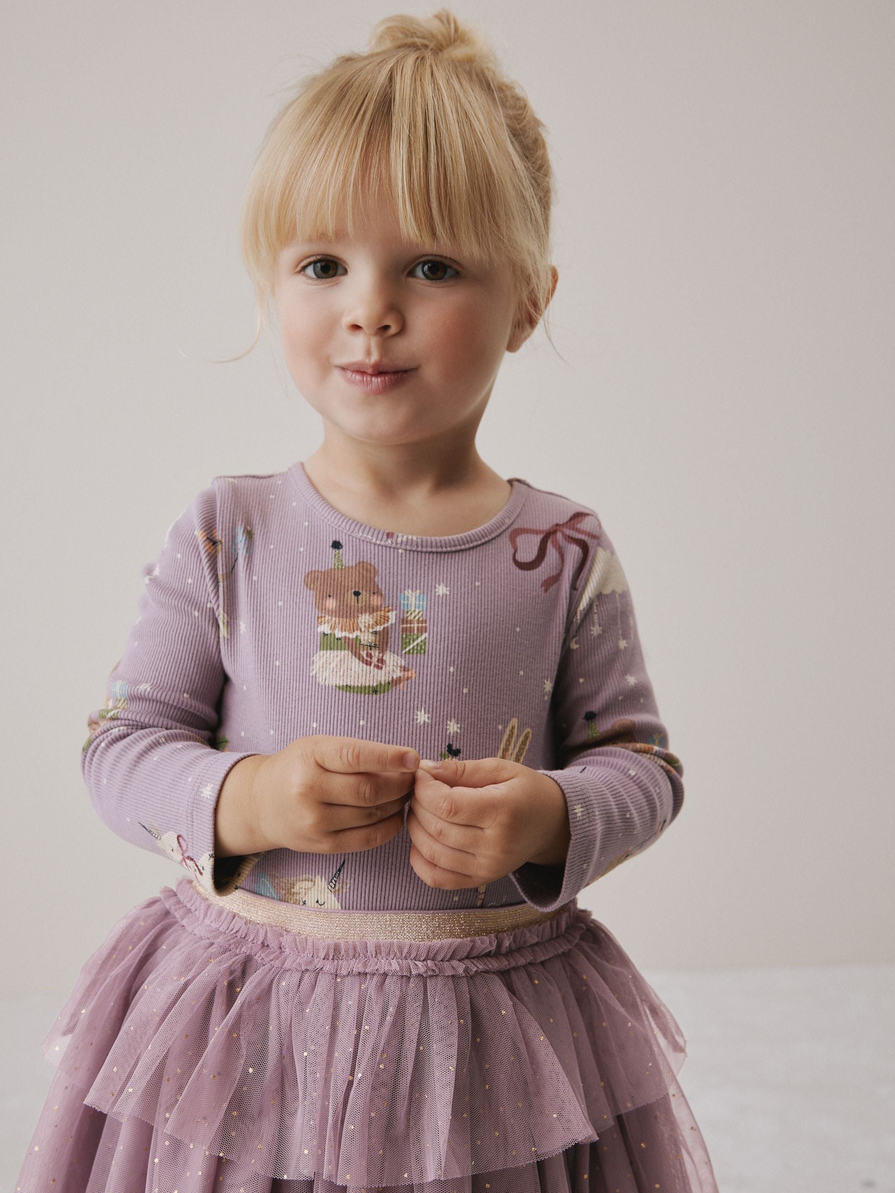 Purple Character Tutu Skirt Party Dress (3mths-7yrs) image 3