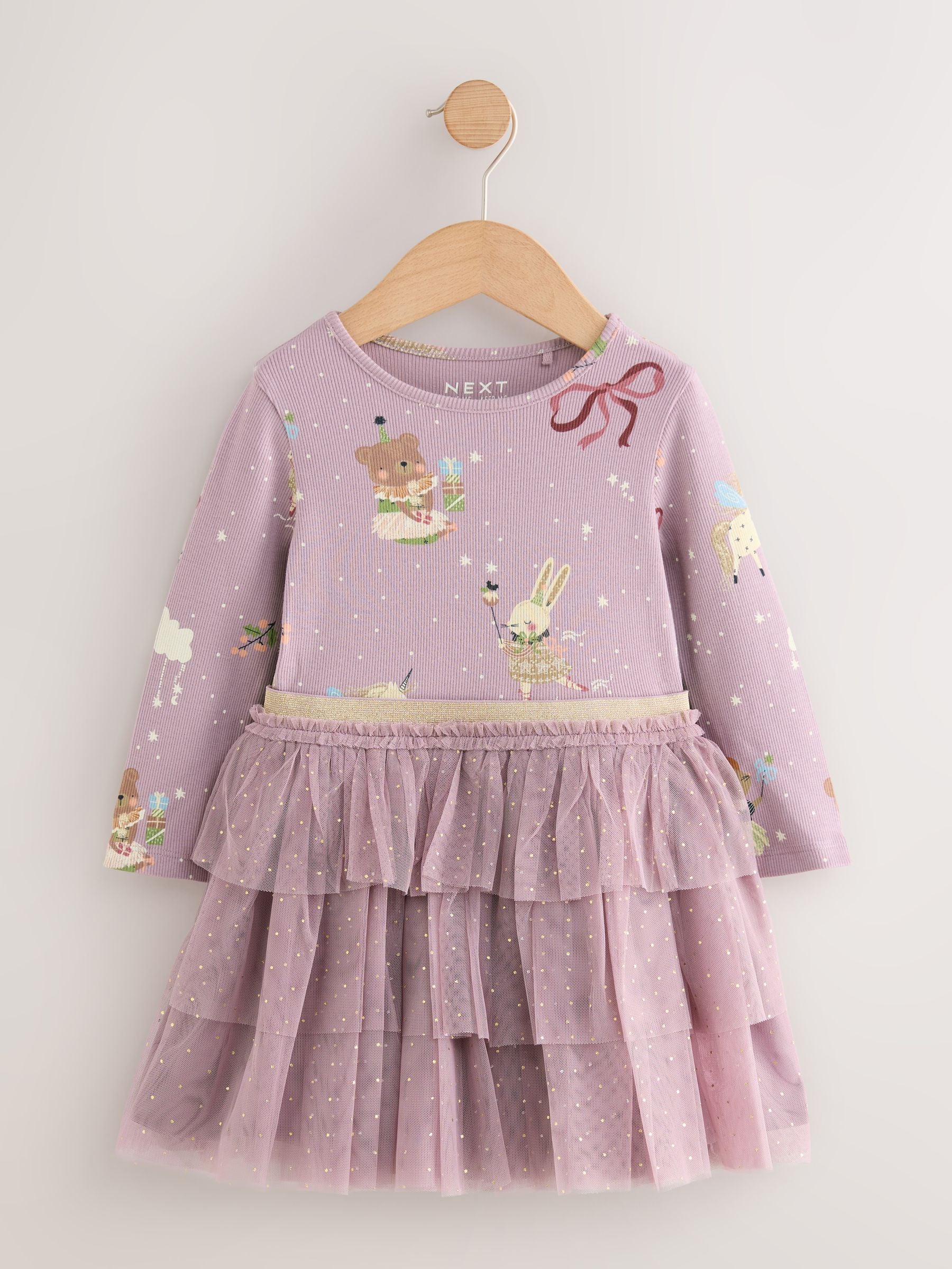 Purple Character Tutu Skirt Party Dress (3mths-7yrs) image 6