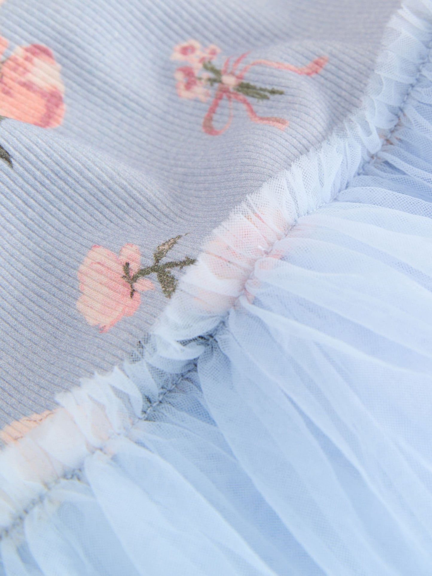 Blue Fairy Long Sleeve Mesh Party Dress (3mths-7yrs)