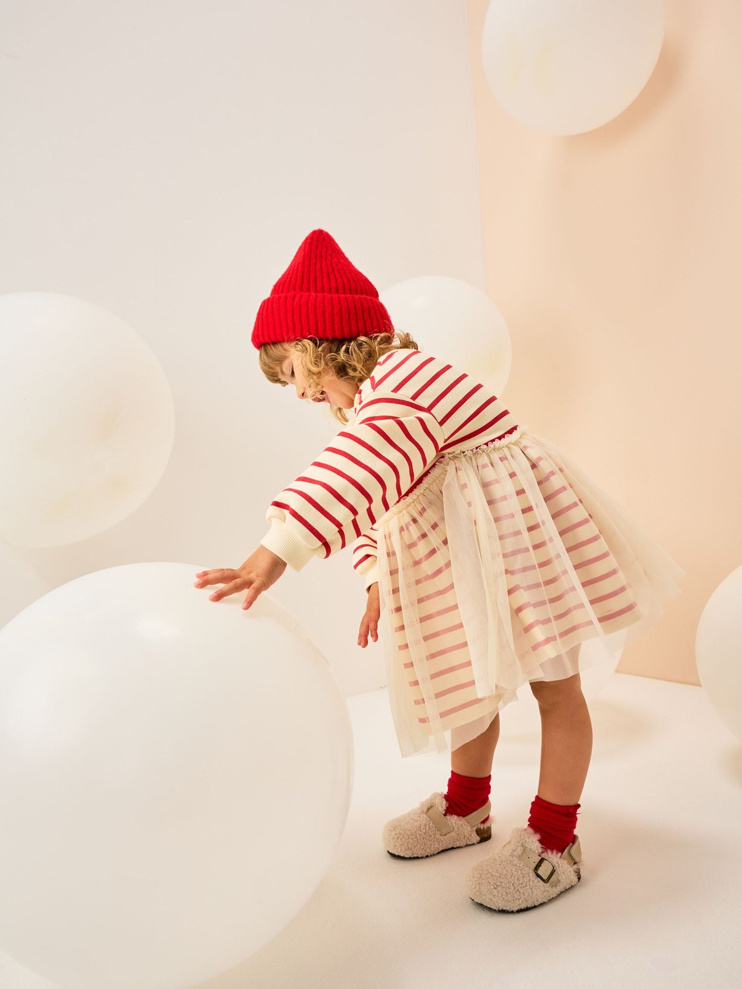 Christmas Bear Mesh Sweat Party Dress (3mths-7yrs)