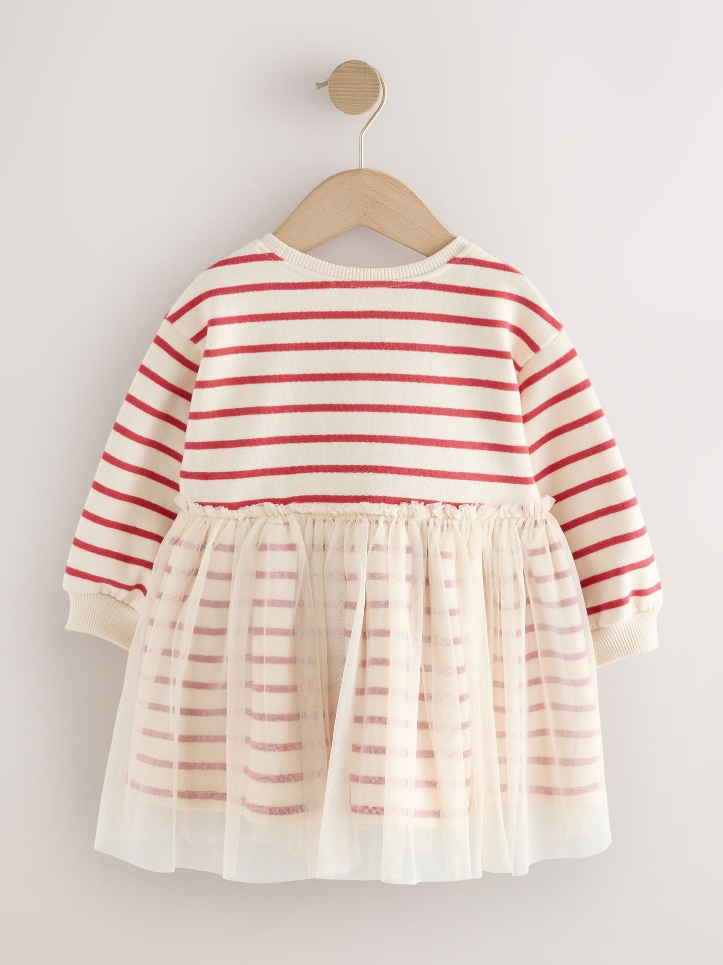 Christmas Bear Mesh Sweat Party Dress (3mths-7yrs)