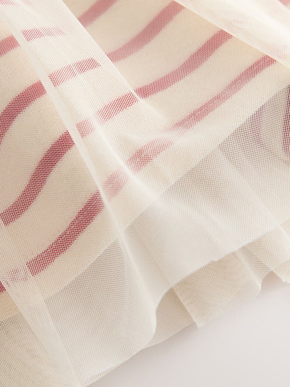 Christmas Bear Mesh Sweat Party Dress (3mths-7yrs)