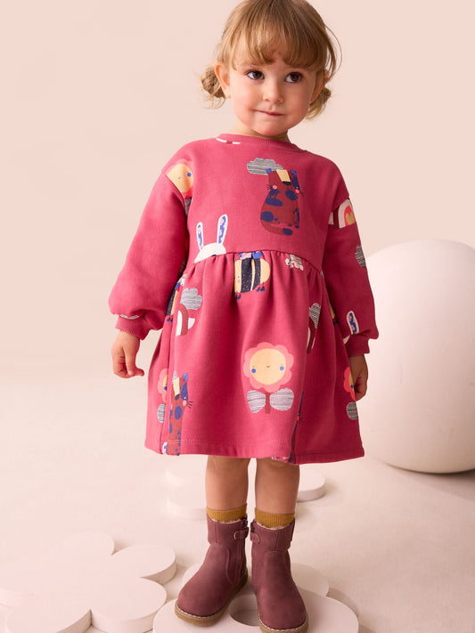 Animal Character Sweat Dress (3mths-7yrs)