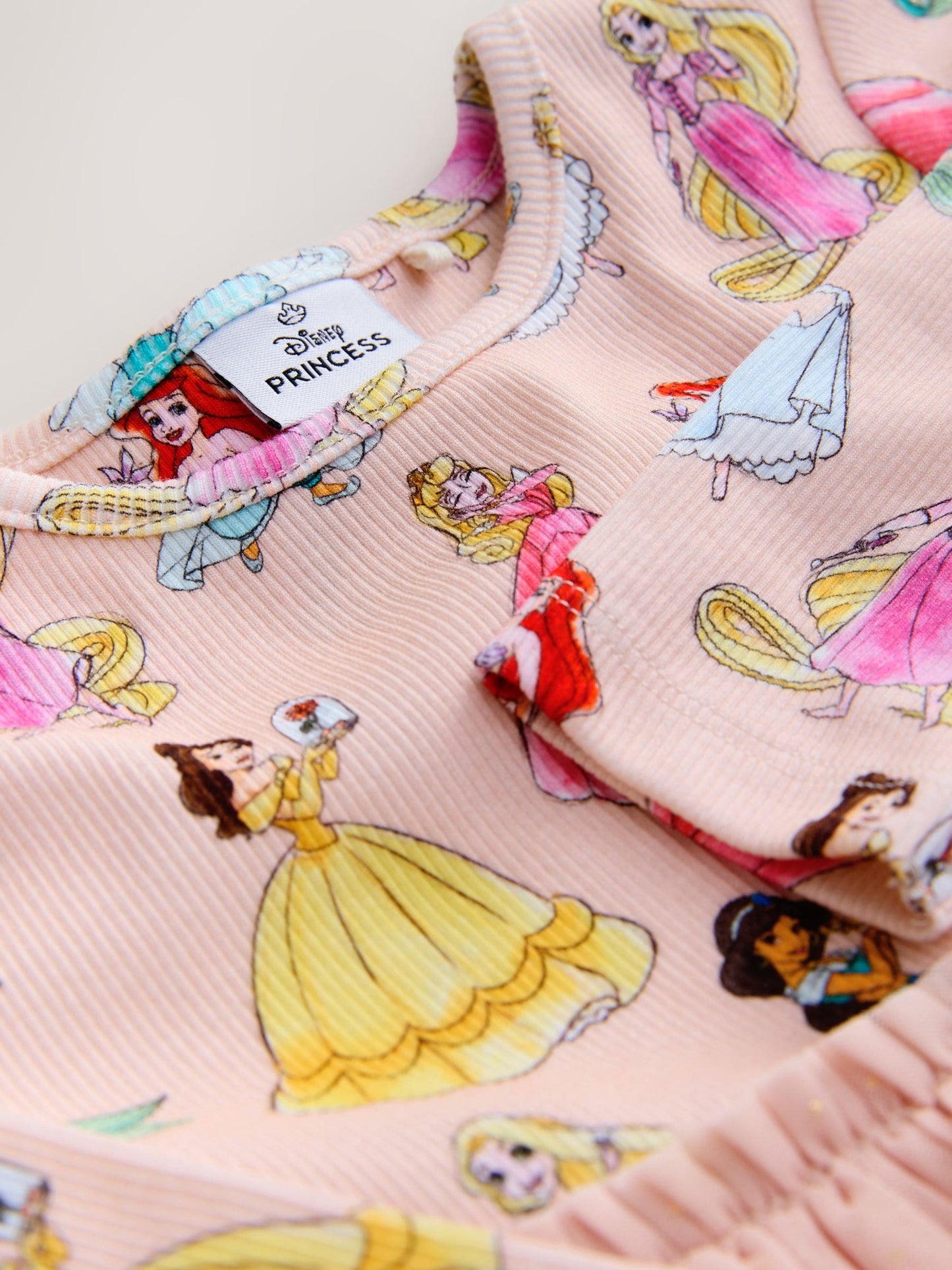 Pink Disney Princess Mesh Party Dress (3mths-7yrs)