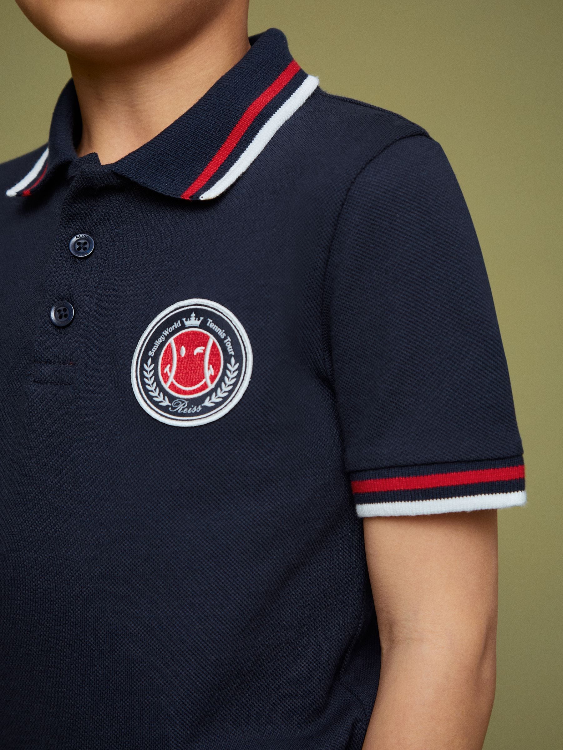 Dsiney Kidz - Reiss Navy 9-13 yrs SmileyWorld | Reiss Piqué Polo Shirt image 1