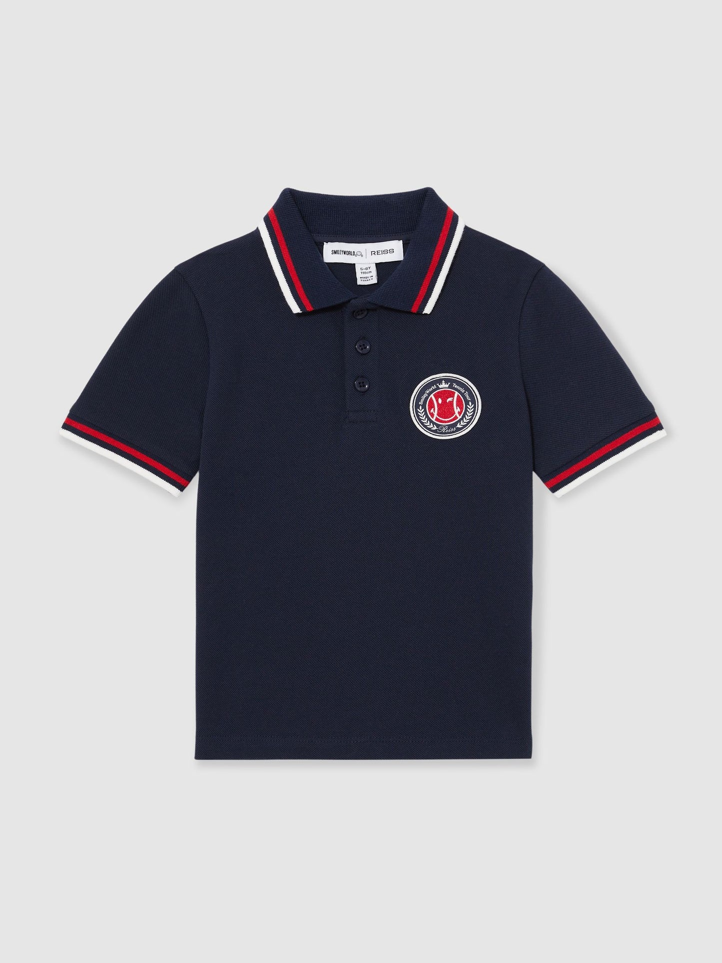 Dsiney Kidz - Reiss Navy 9-13 yrs SmileyWorld | Reiss Piqué Polo Shirt image 2