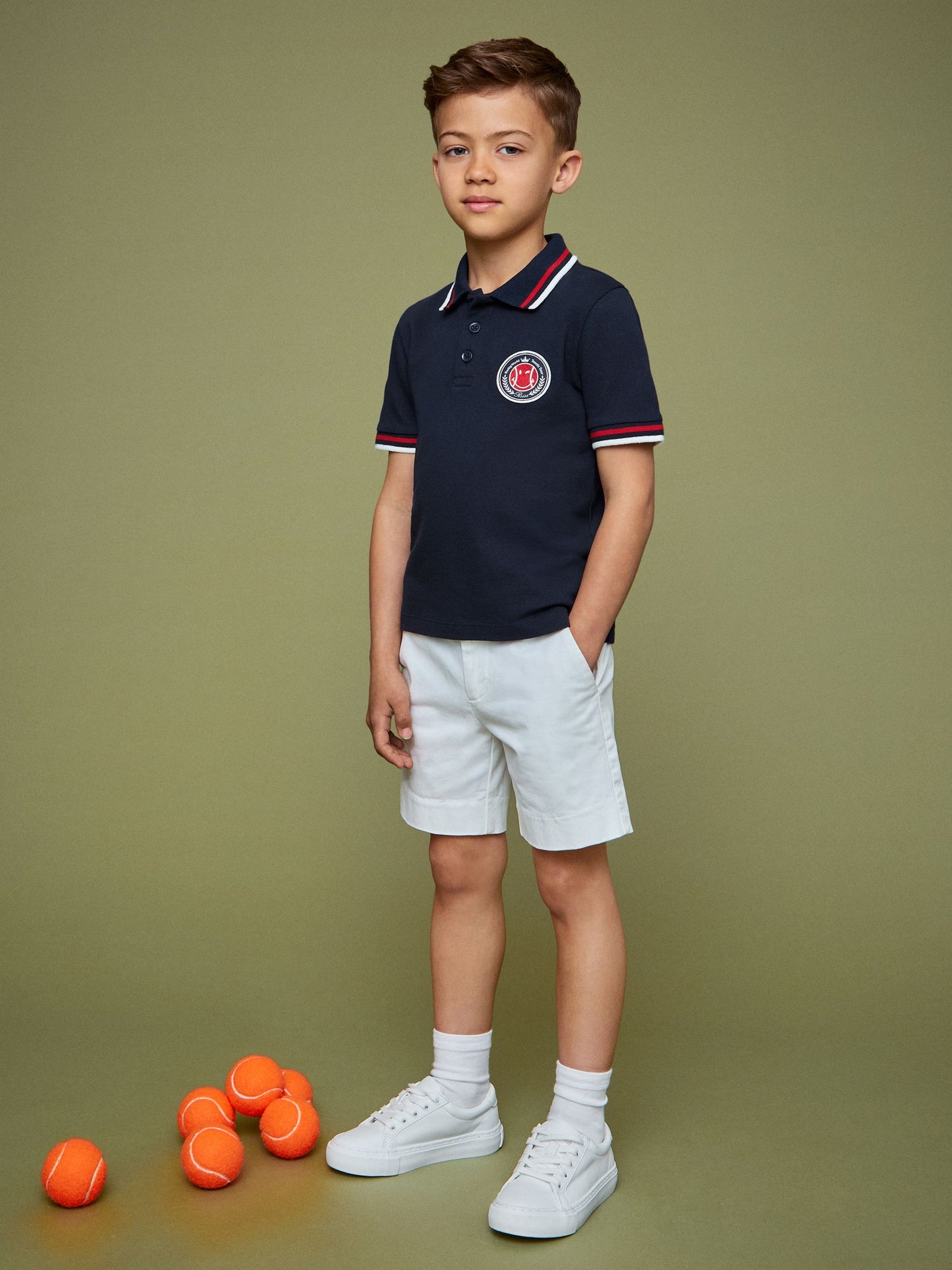 Dsiney Kidz - Reiss Navy 9-13 yrs SmileyWorld | Reiss Piqué Polo Shirt image 3
