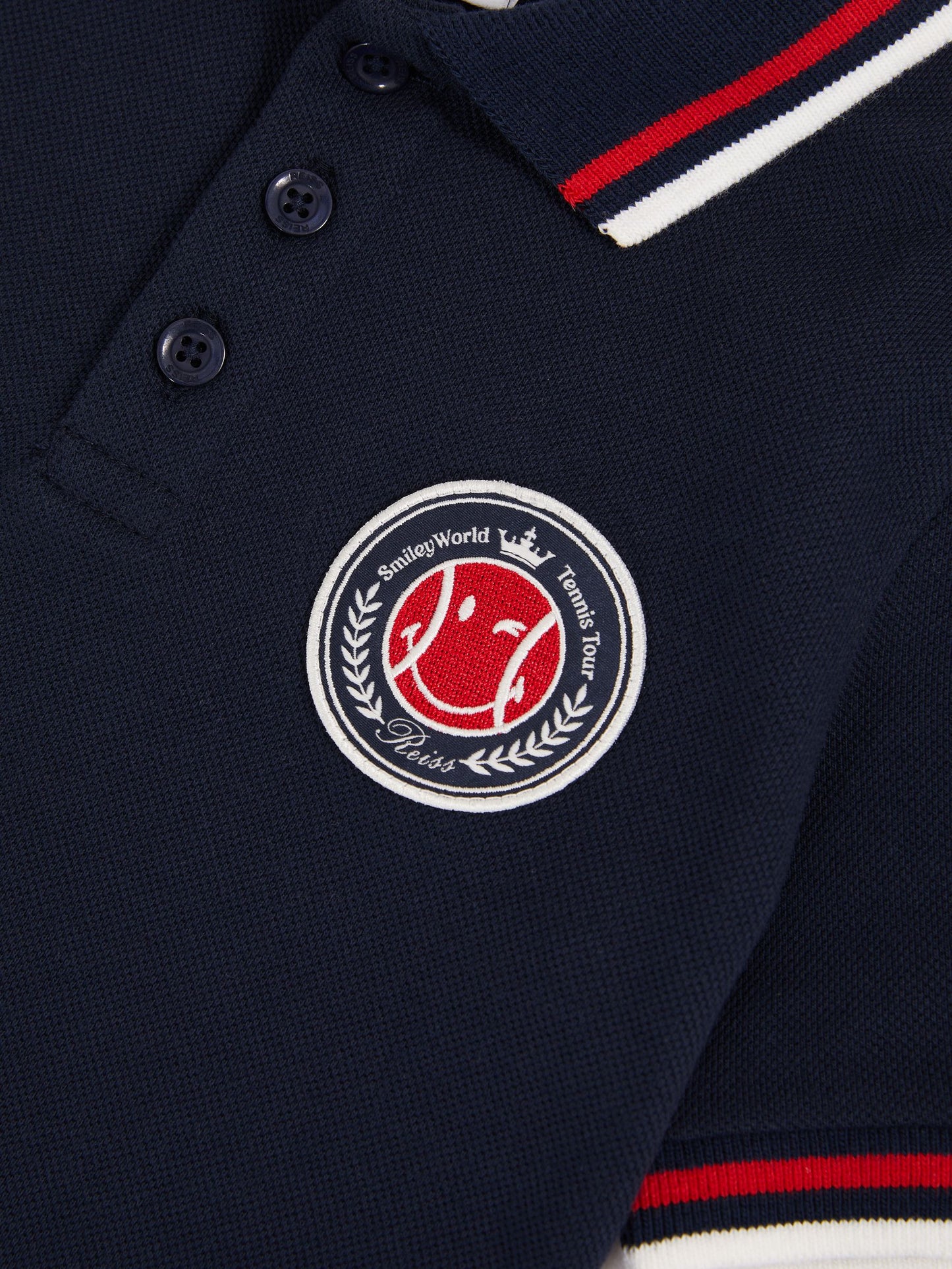Dsiney Kidz - Reiss Navy 9-13 yrs SmileyWorld | Reiss Piqué Polo Shirt image 4