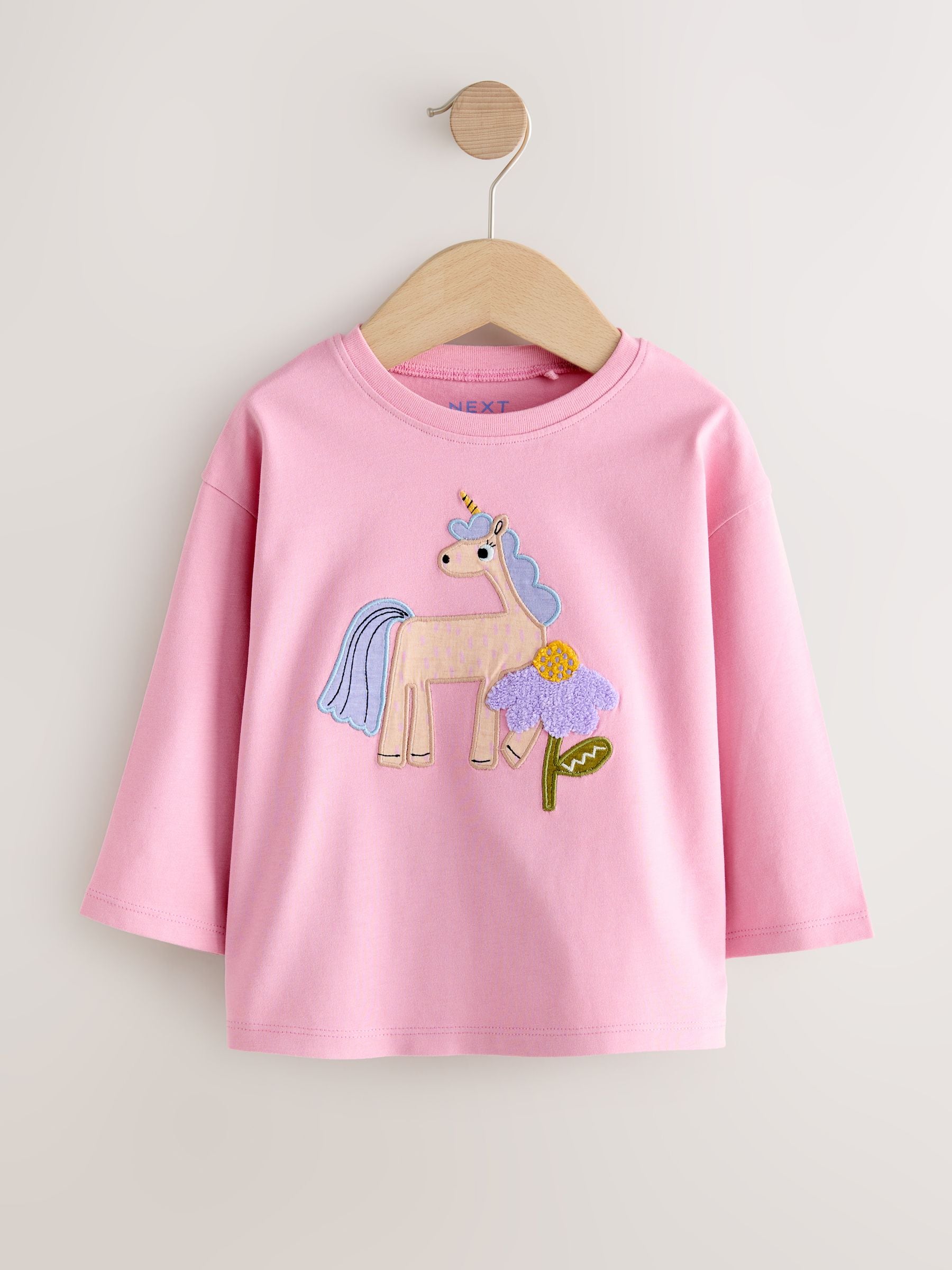 Dsiney Kidz - Unicorn Character Long Sleeve Tops 3 Pack (3mths-7yrs) image 5
