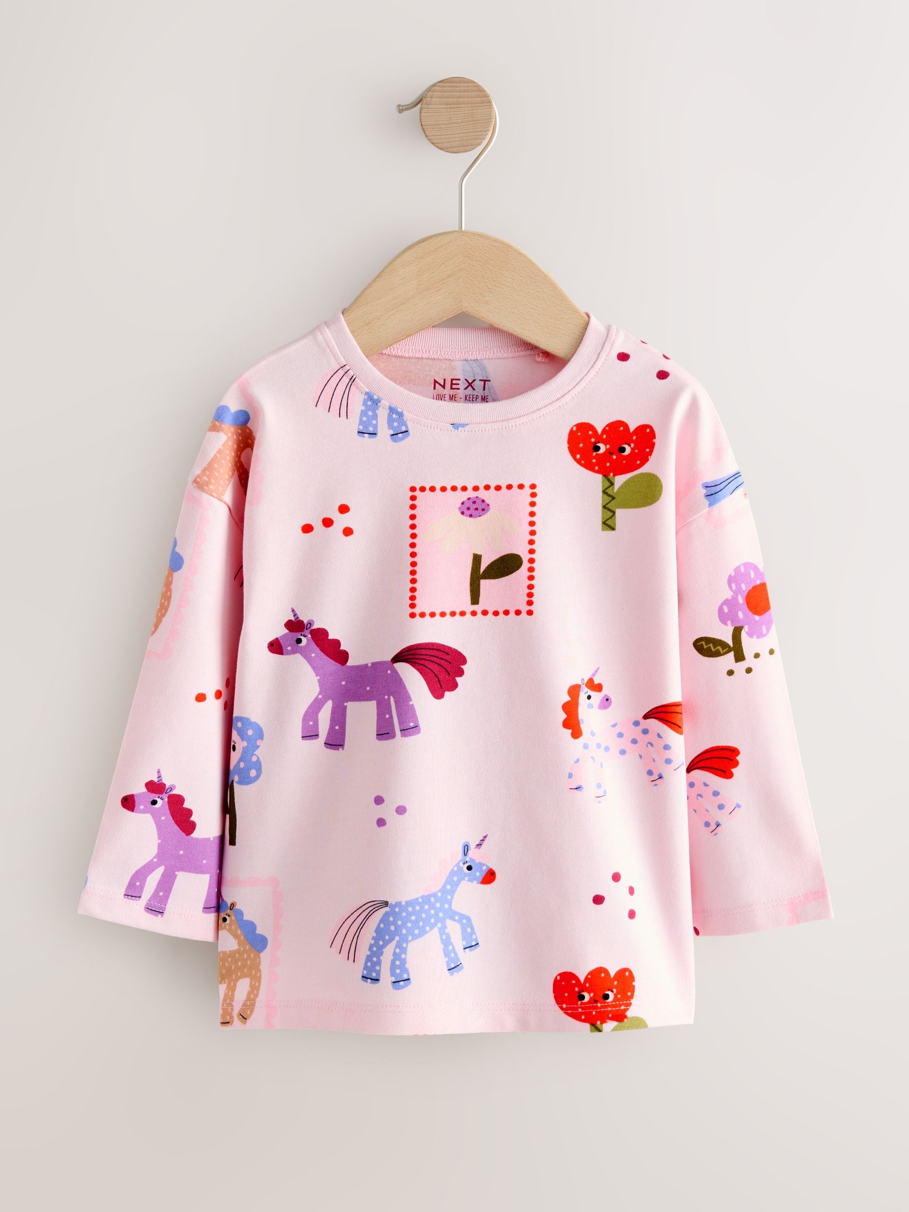 Dsiney Kidz - Unicorn Character Long Sleeve Tops 3 Pack (3mths-7yrs) image 7