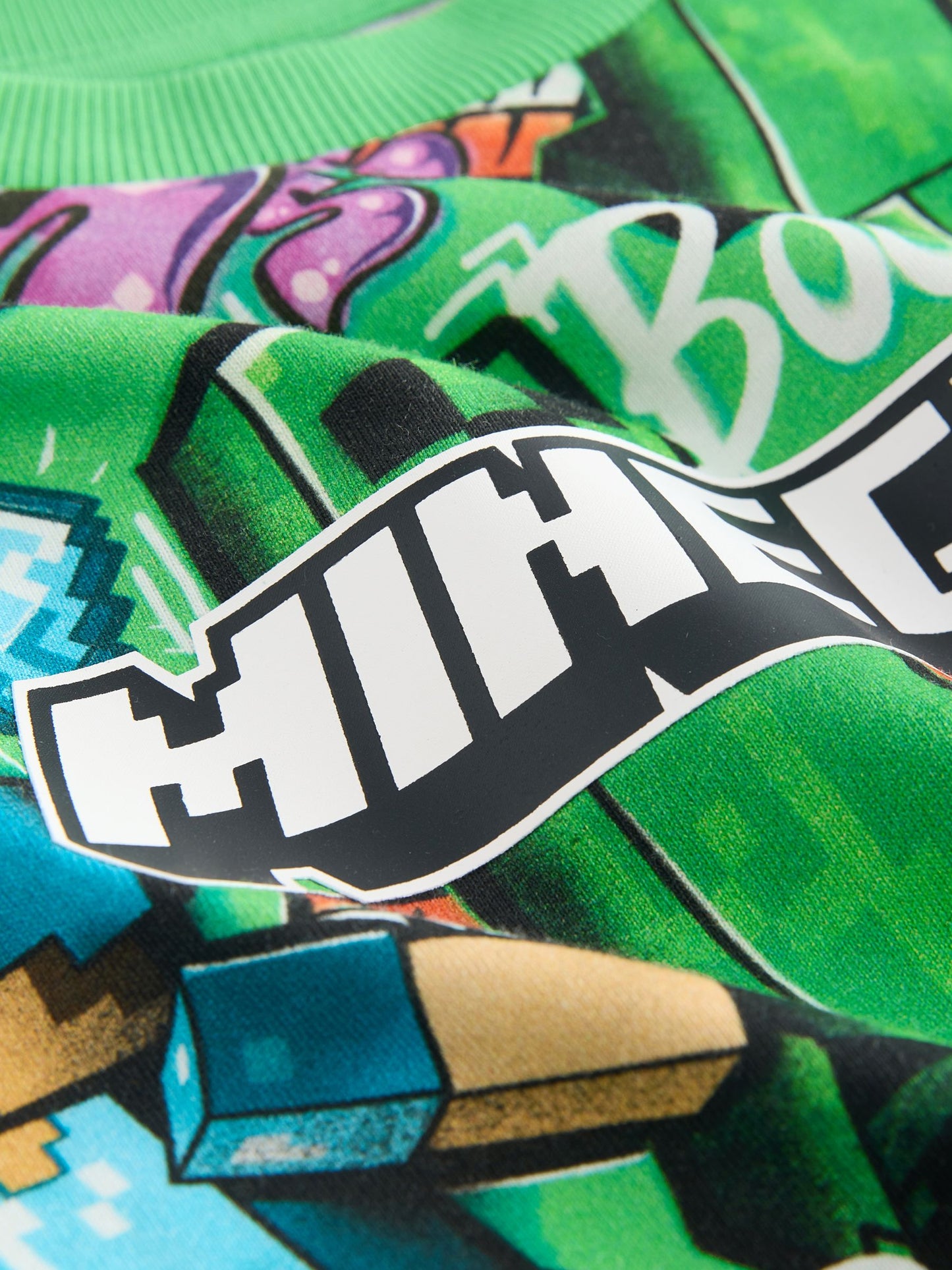 Dsiney Kidz - Green All Over Print Single Minecraft T-Shirt (3-16yrs) image 3