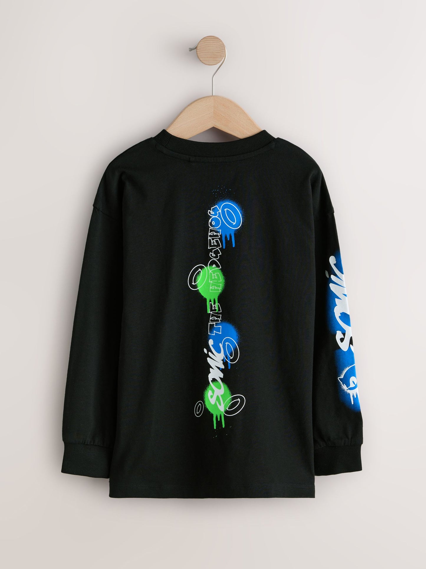 Dsiney Kidz - Black Long Sleeve Sonic T-Shirt (3-16yrs) image 6