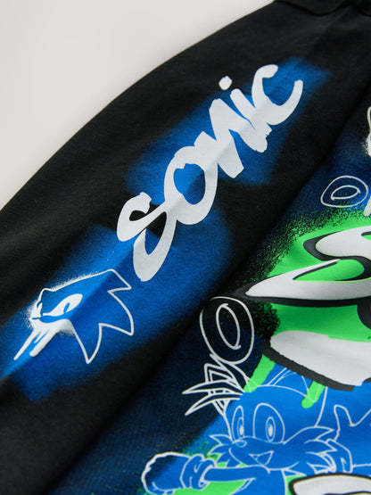 Dsiney Kidz - Black Long Sleeve Sonic T-Shirt (3-16yrs) image 8