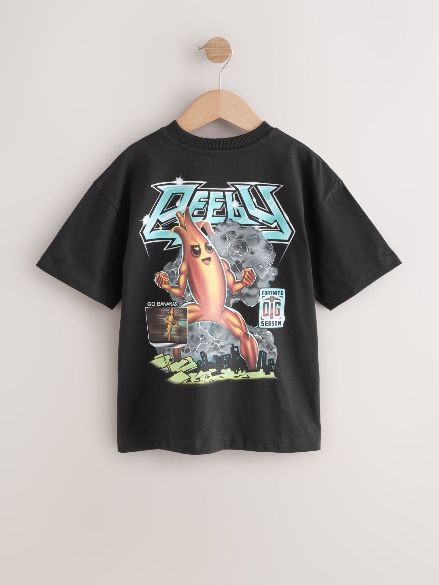 Dsiney Kidz - Black Fortnite Print Short Sleeved T-Shirt (4-16yrs) image 4