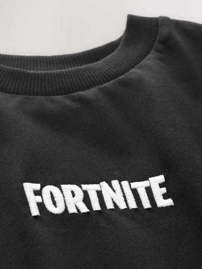 Dsiney Kidz - Black Fortnite Print Short Sleeved T-Shirt (4-16yrs) image 5