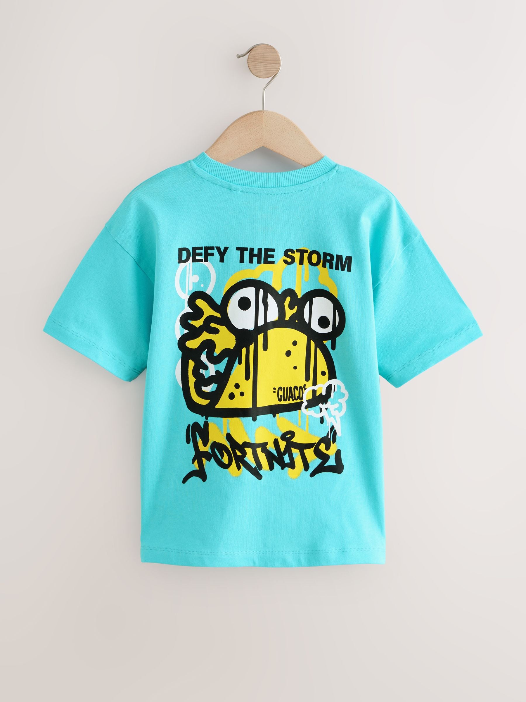 Dsiney Kidz - Blue Fortnite Print Short Sleeved T-Shirt (4-16yrs) image 2