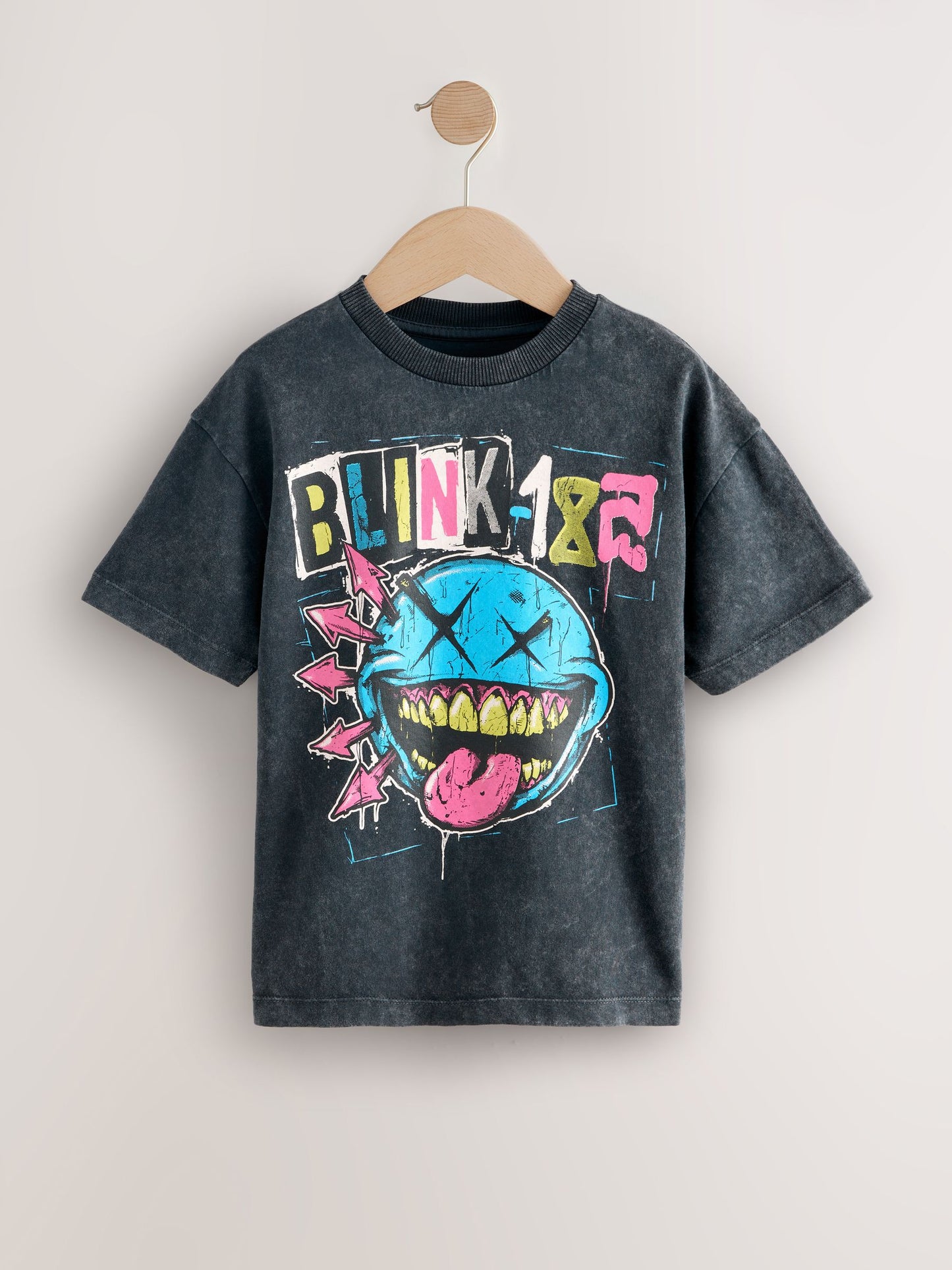 Dsiney Kidz - Black Blink 182 Band T-Shirt (3-16yrs) image 1