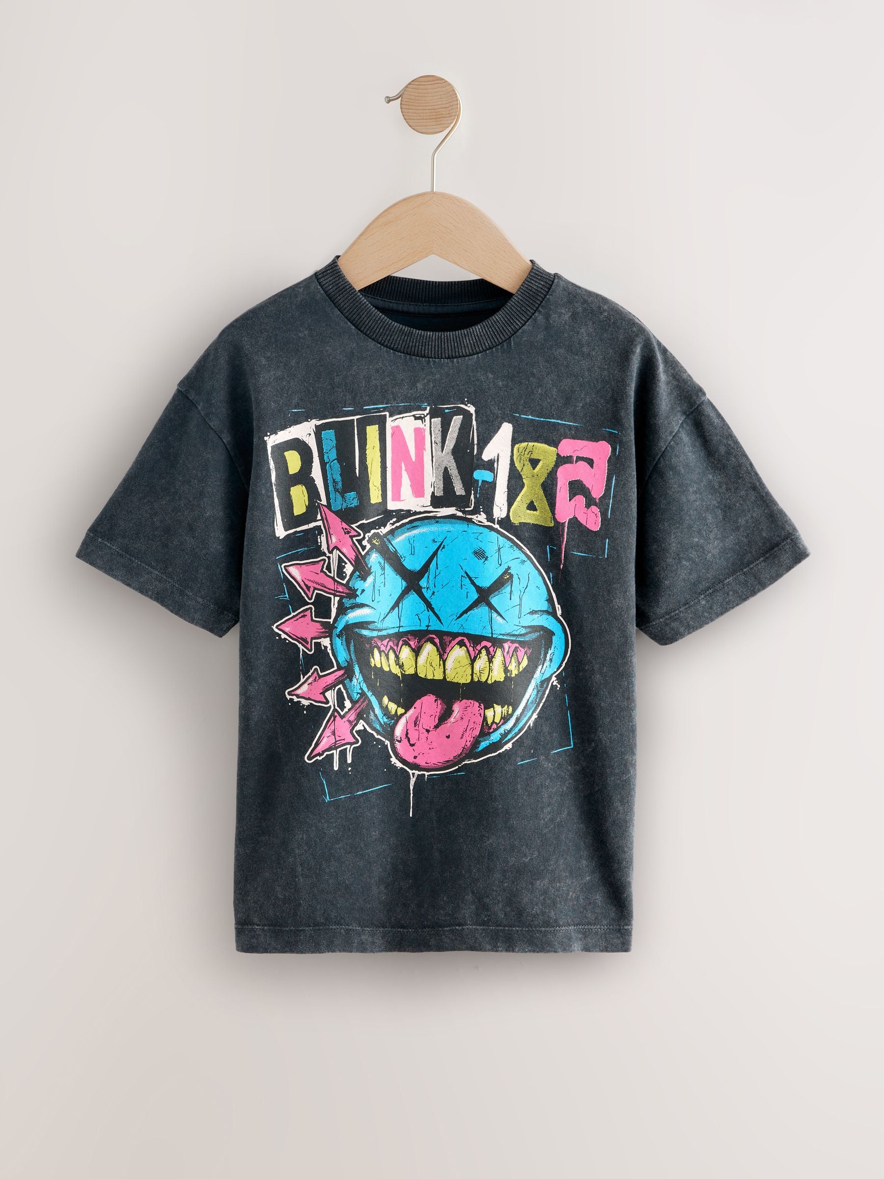 Dsiney Kidz - Black Blink 182 Band T-Shirt (3-16yrs) image 1