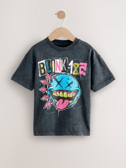 Dsiney Kidz - Black Blink 182 Band T-Shirt (3-16yrs) image 1