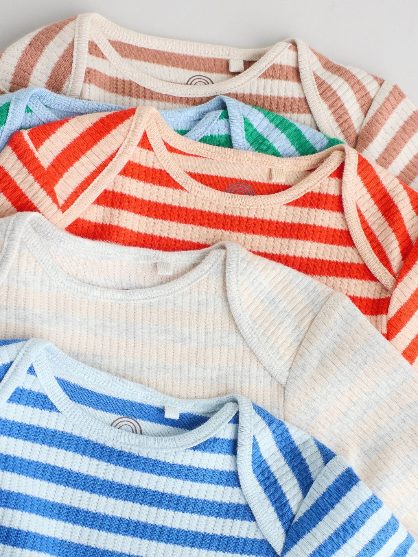 Multi Baby Long Sleeve Bodysuits 5 Pack image 3