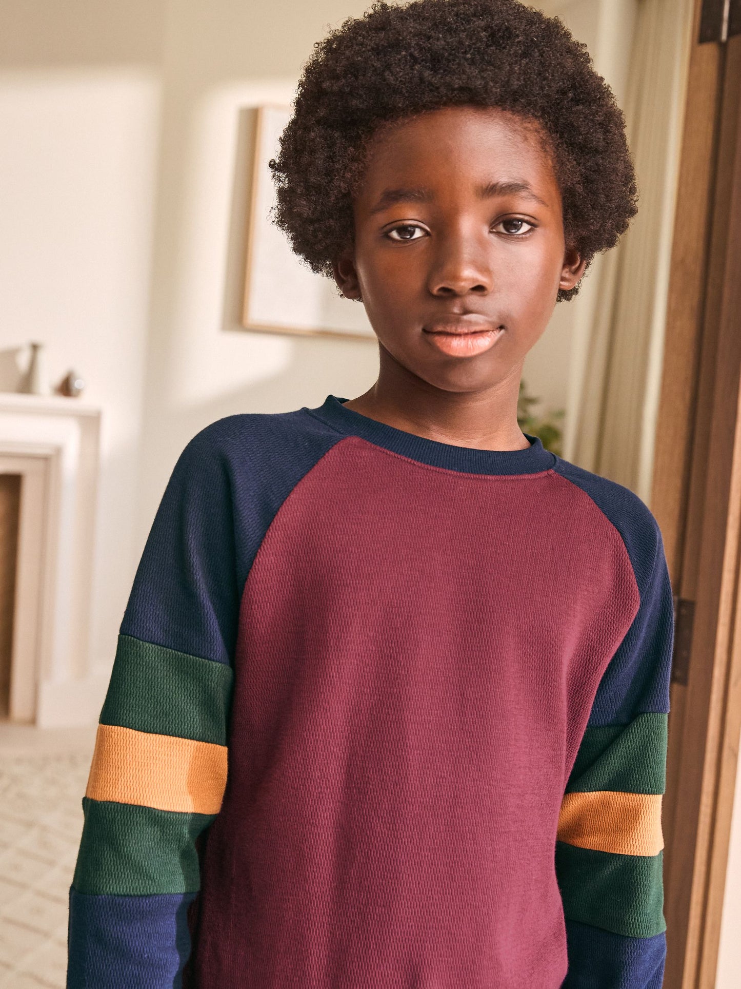 Burgundy Red/ Green Check Single Woven Pyjamas (3-16yrs) image 3