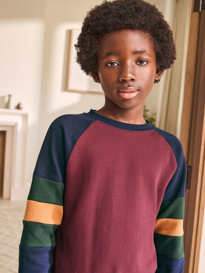 Burgundy Red/ Green Check Single Woven Pyjamas (3-16yrs) image 3