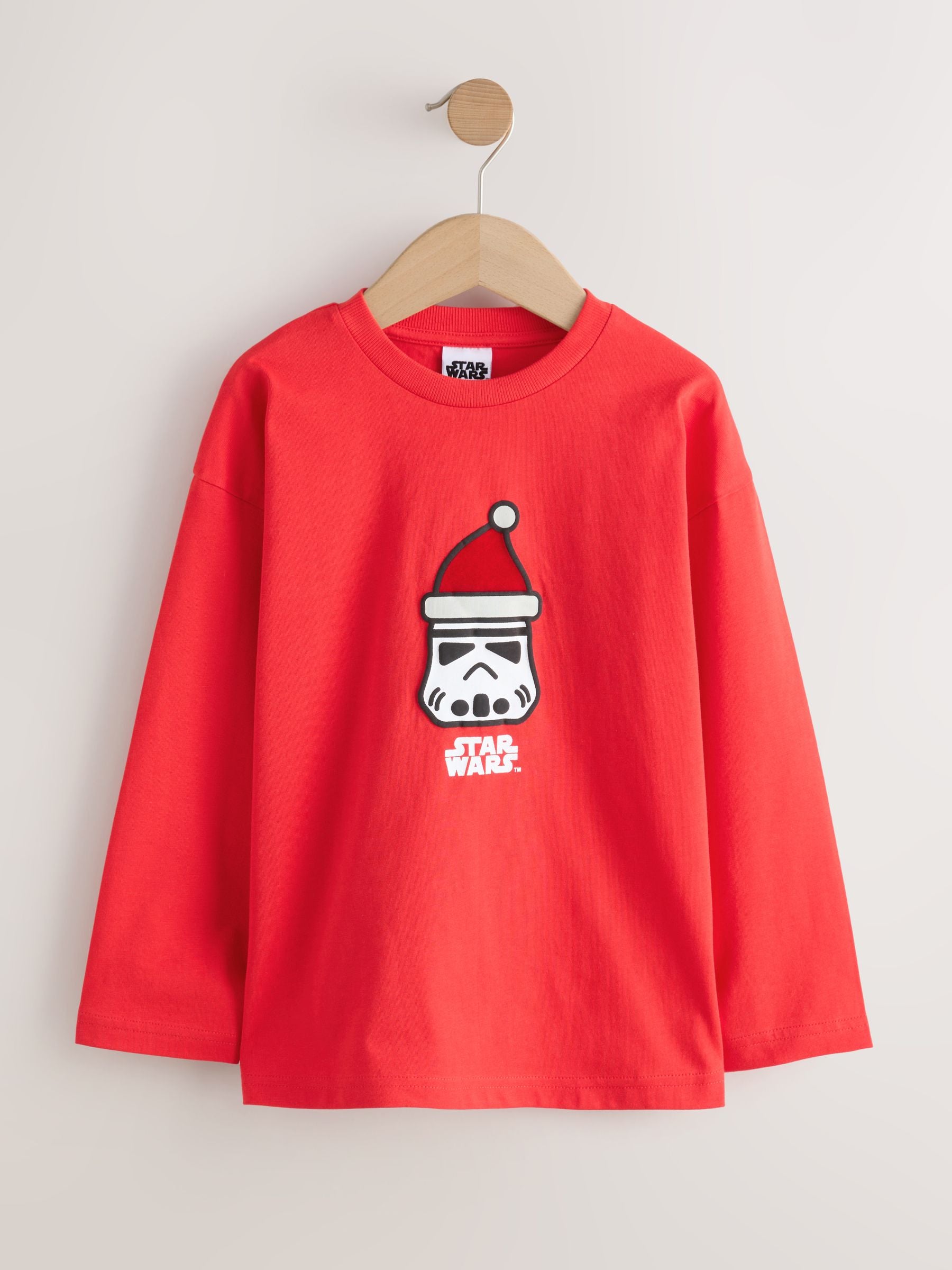 Dsiney Kidz - Red Star Wars Long Sleeve Christmas T-Shirt (3-16yrs) image 6