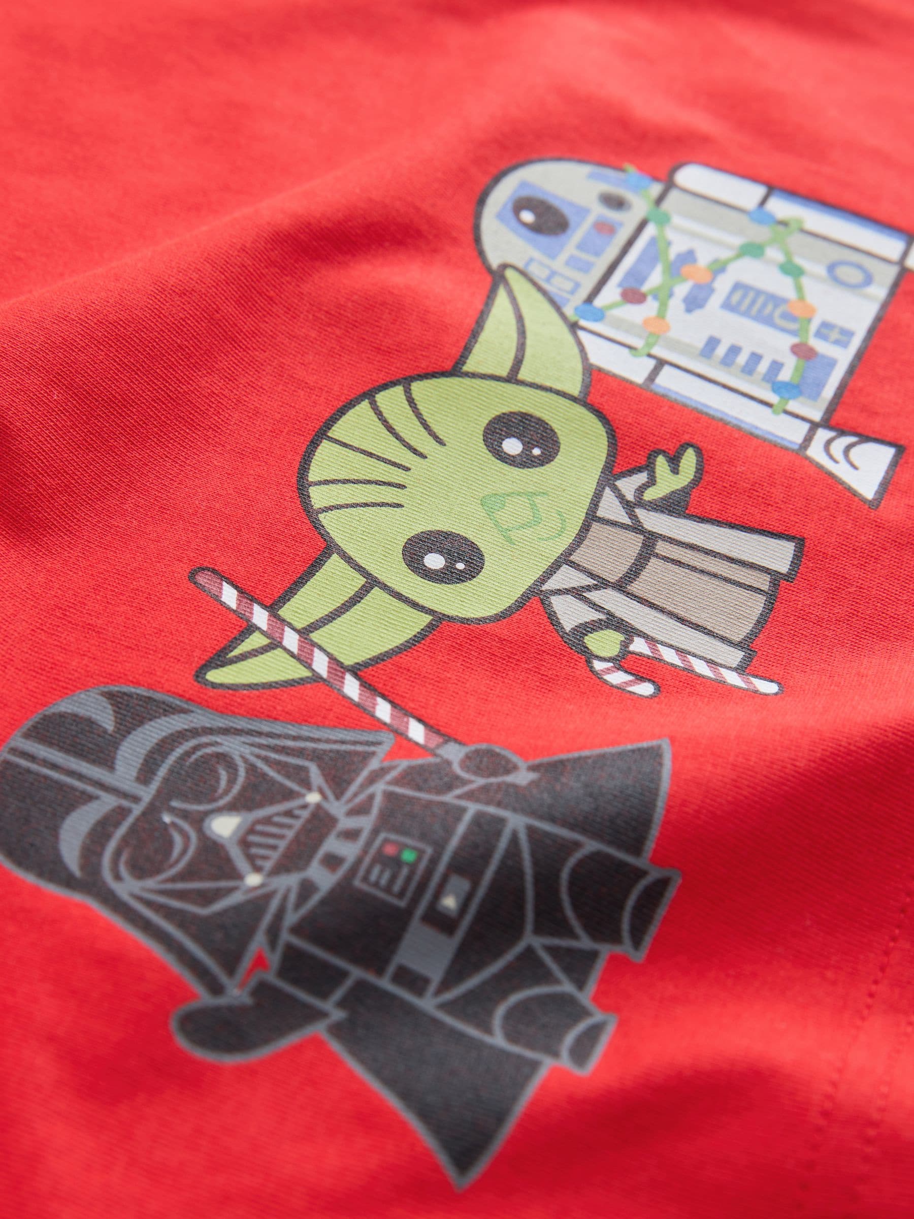 Dsiney Kidz - Red Star Wars Long Sleeve Christmas T-Shirt (3-16yrs) image 8
