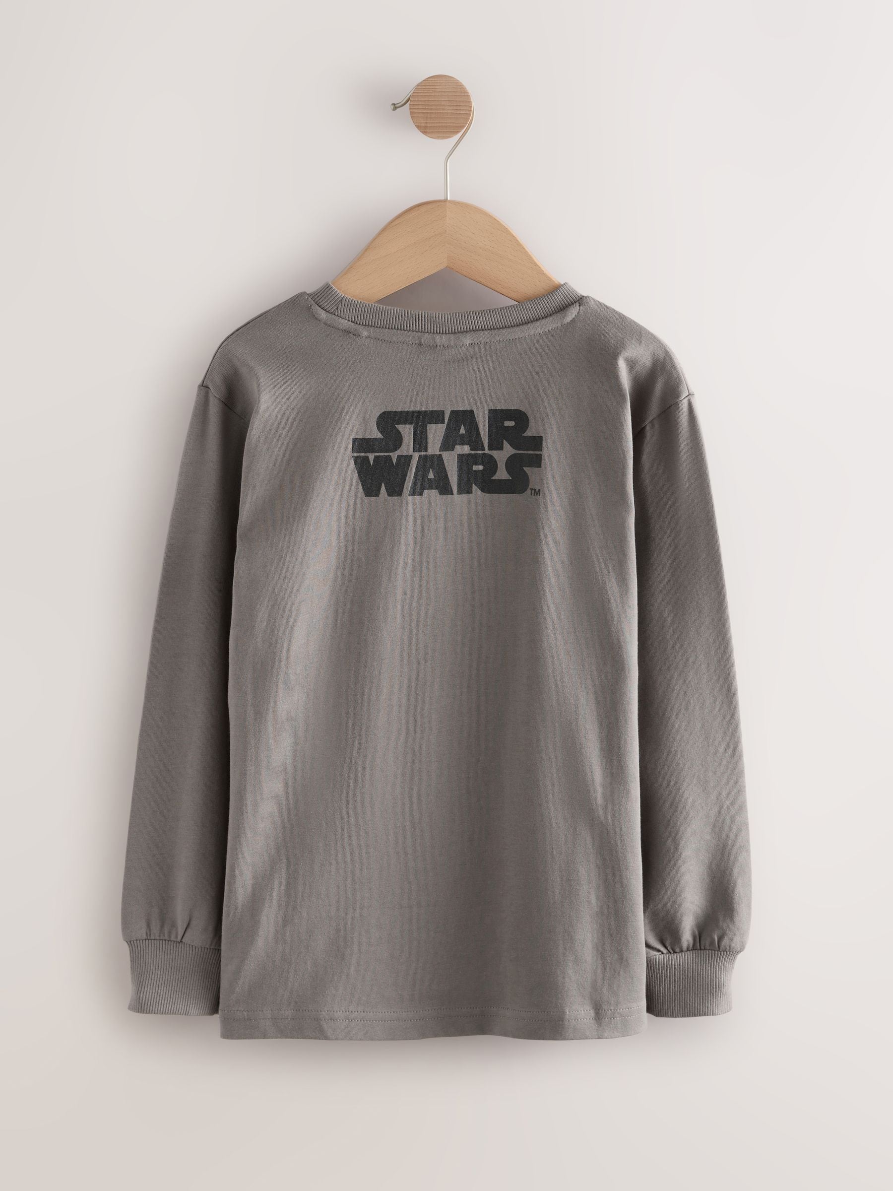 Dsiney Kidz - Charcoal Grey Long Sleeve Star Wars T-Shirt (3-16yrs) image 5