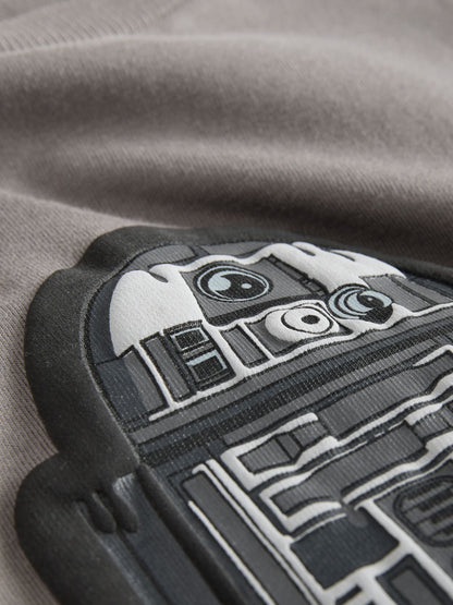 Dsiney Kidz - Charcoal Grey Long Sleeve Star Wars T-Shirt (3-16yrs) image 6