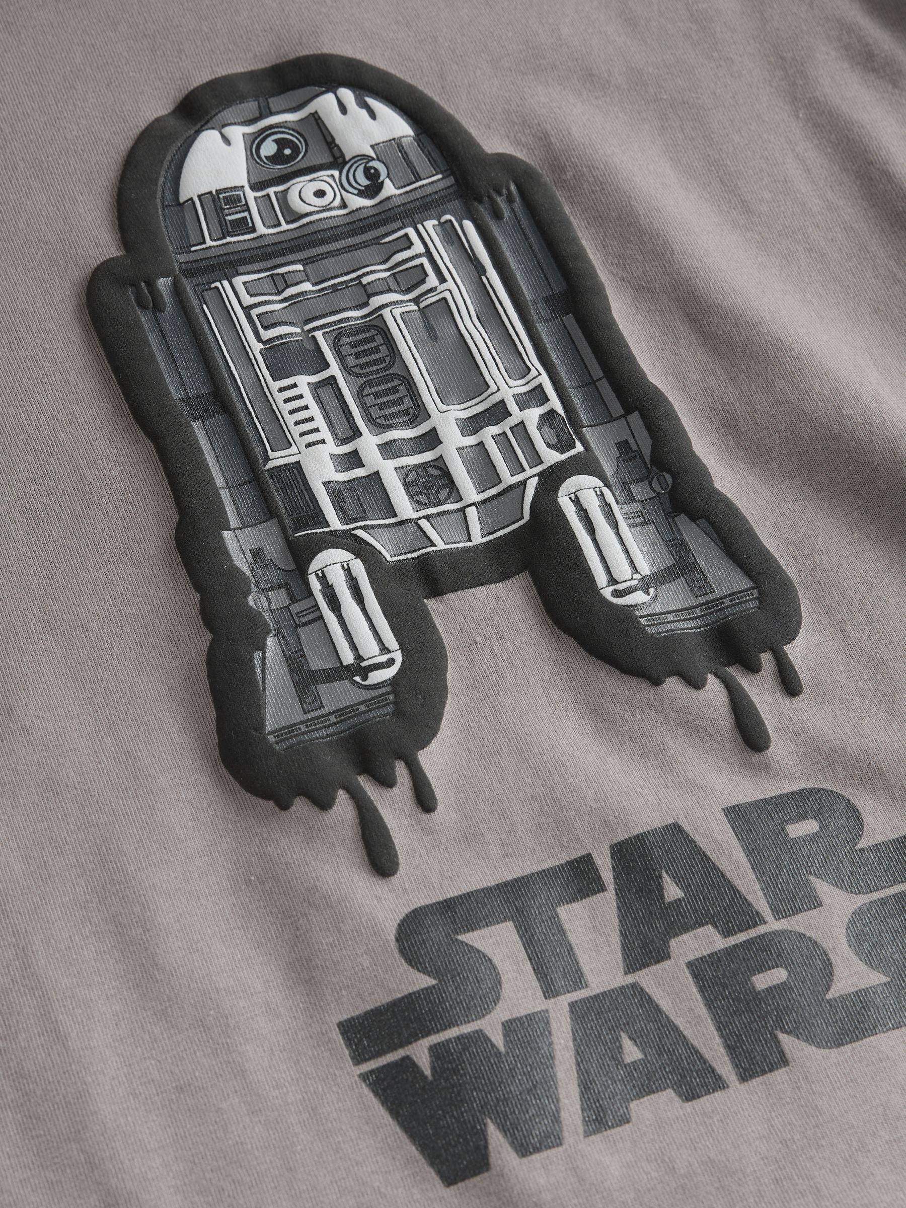 Dsiney Kidz - Charcoal Grey Long Sleeve Star Wars T-Shirt (3-16yrs) image 7