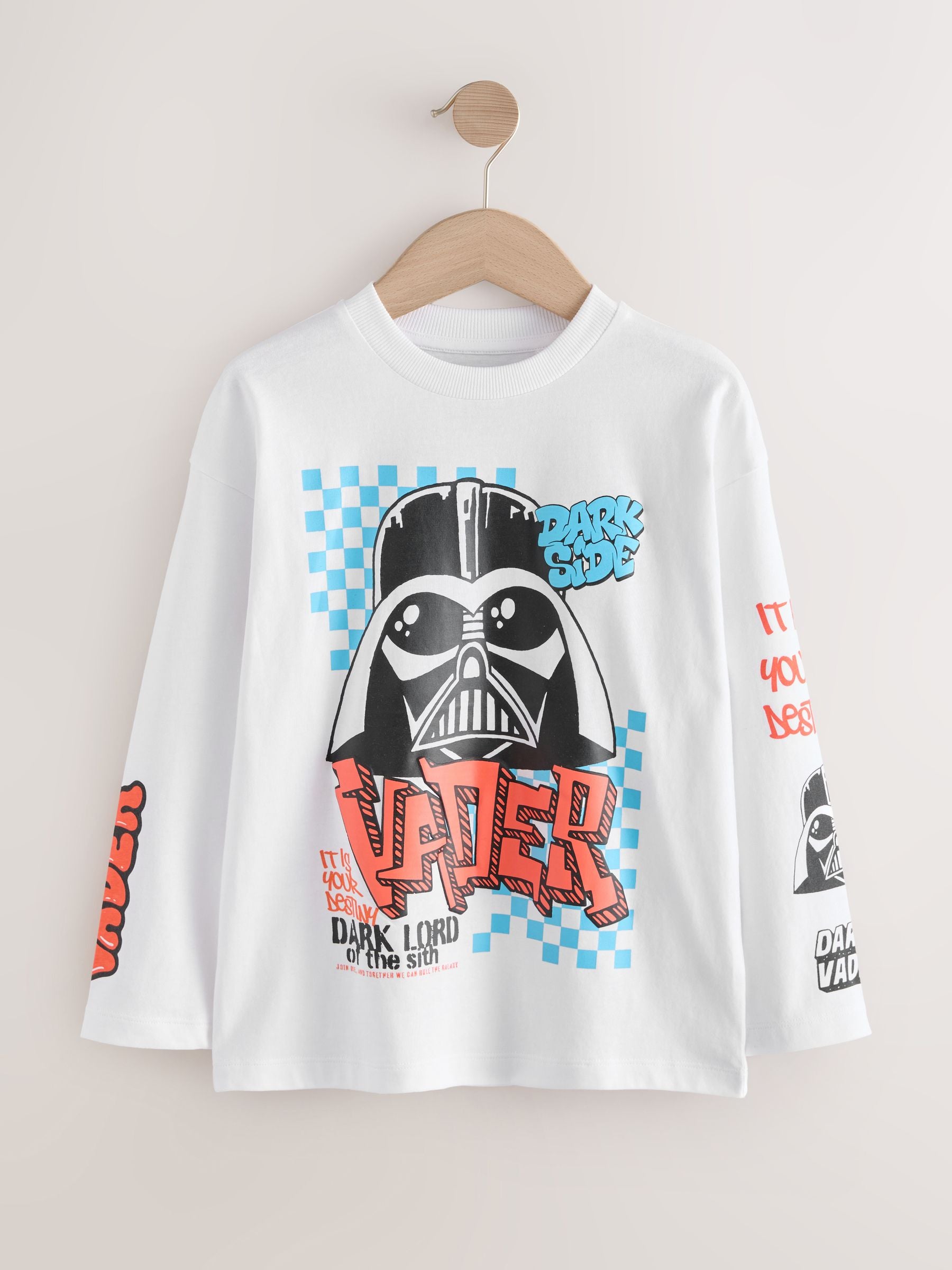 Dsiney Kidz - White Long Sleeve Star Wars T-Shirt (3-16yrs) image 1