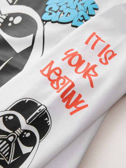 Dsiney Kidz - White Long Sleeve Star Wars T-Shirt (3-16yrs) image 3