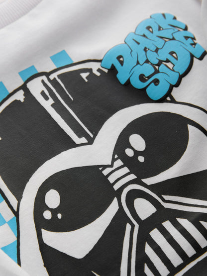 Dsiney Kidz - White Long Sleeve Star Wars T-Shirt (3-16yrs) image 4