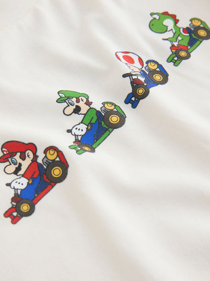 White Mario Kart Gaming Long Sleeve T-Shirt (3-16yrs) - image 4