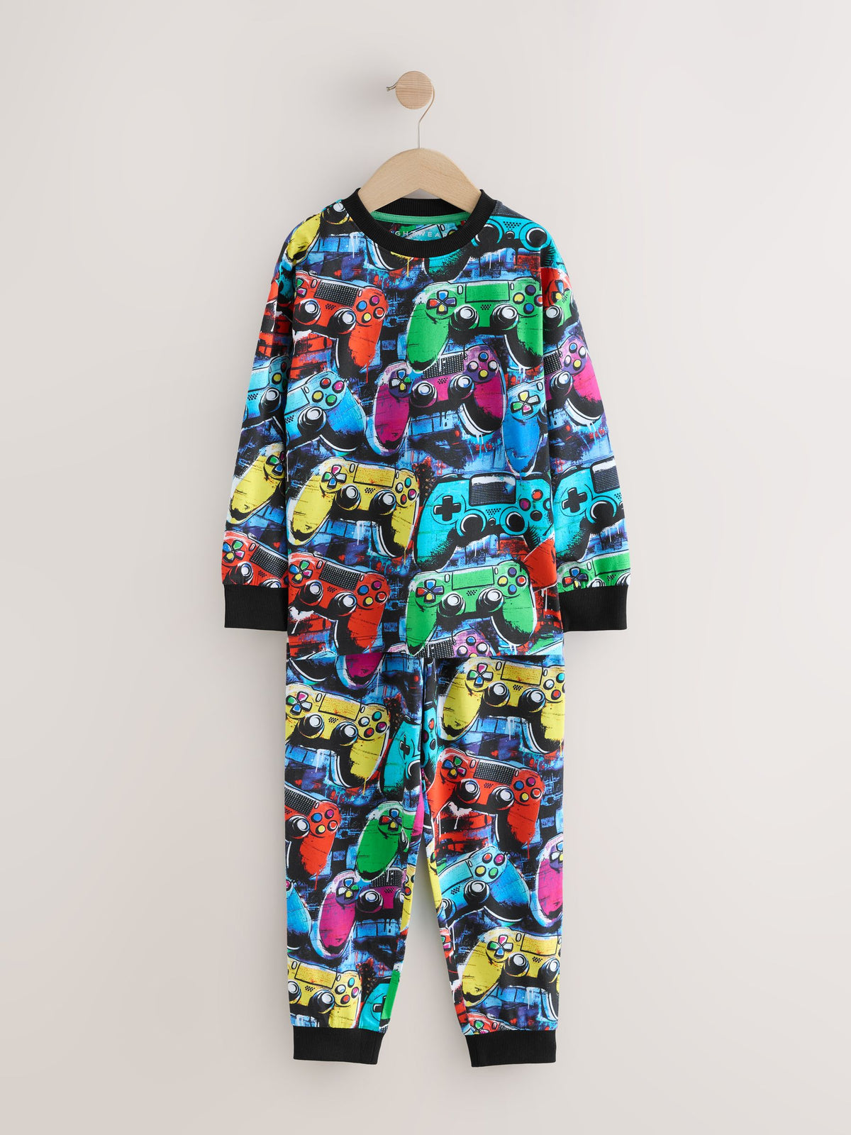 Multi Gamer Long Sleeve Pyjamas 2 Pack (3-16yrs) - image 5