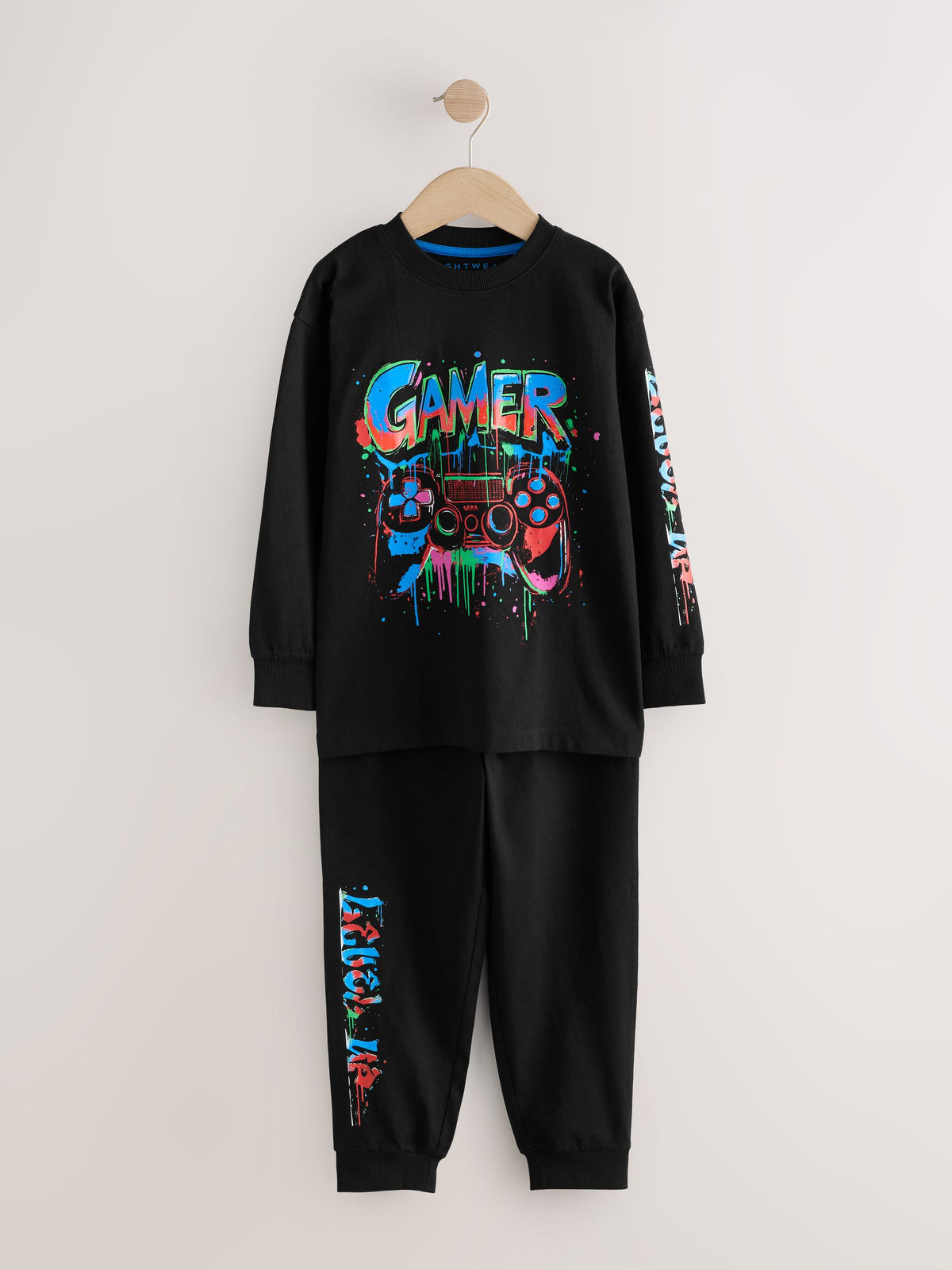 Multi Gamer Long Sleeve Pyjamas 2 Pack (3-16yrs) - image 6