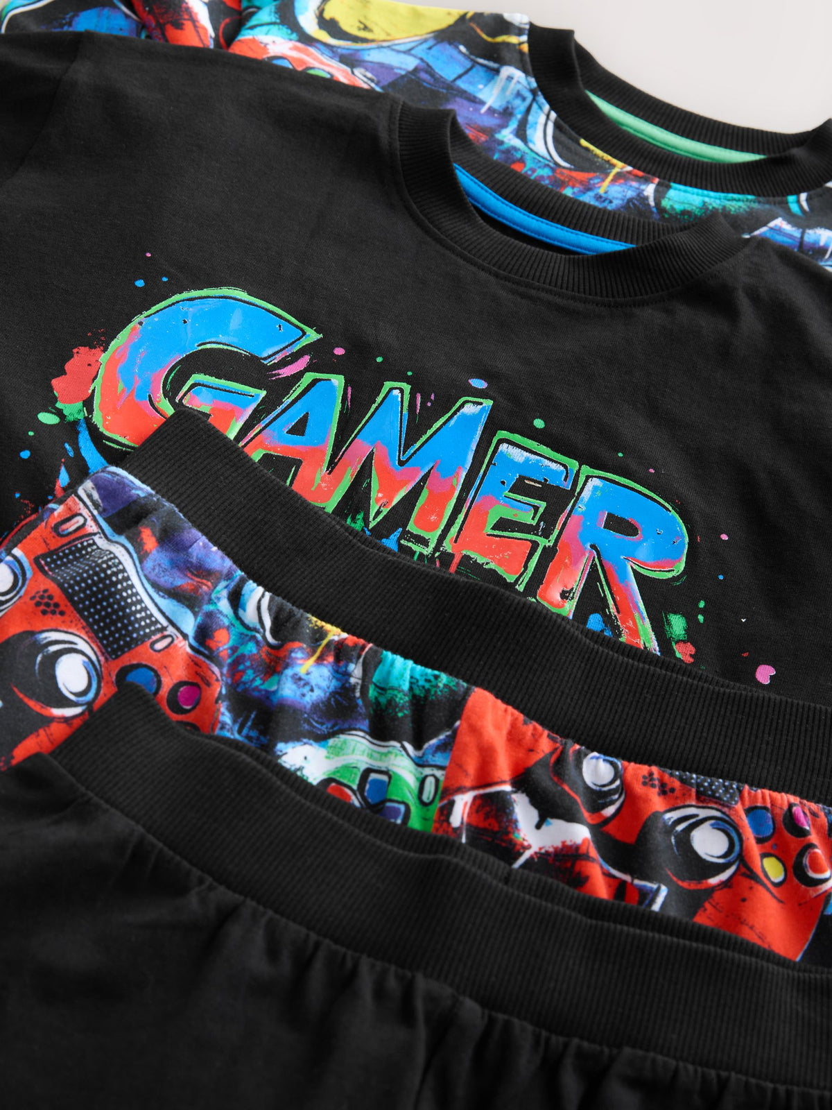Multi Gamer Long Sleeve Pyjamas 2 Pack (3-16yrs) - image 9