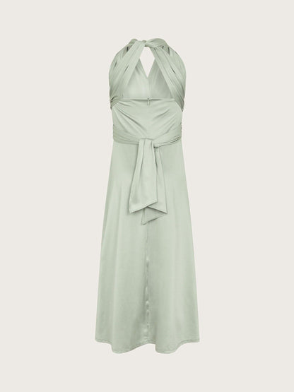 Monsoon Green Monsoon Tia Twist Prom Dress image 2