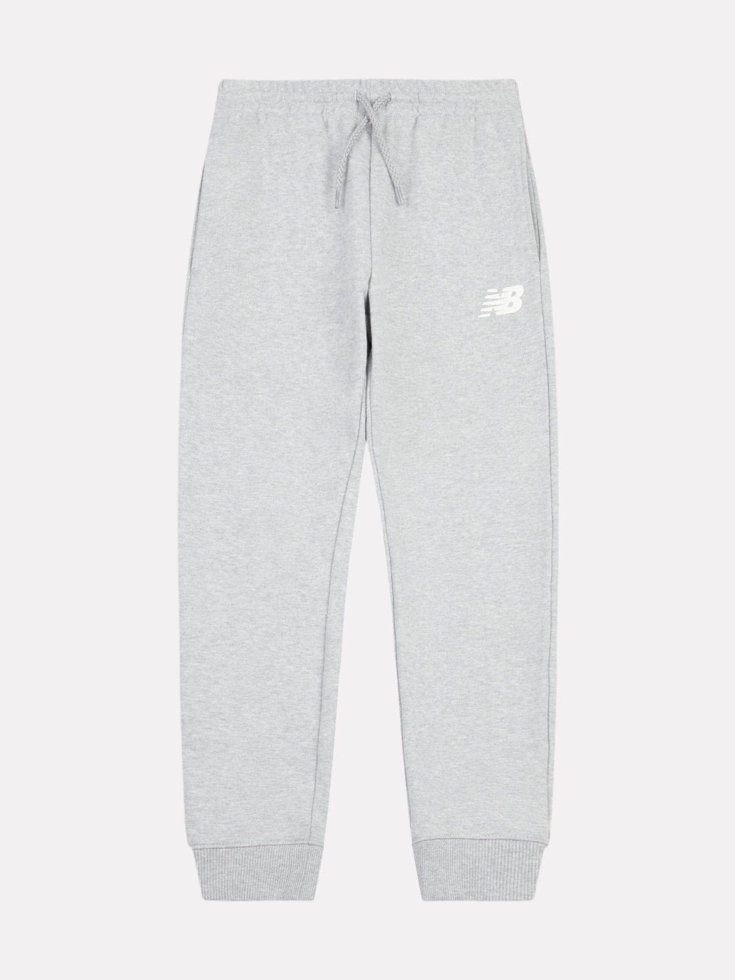 New Balance Grey Cotton French Terry Stacked Logo Joggers image 1