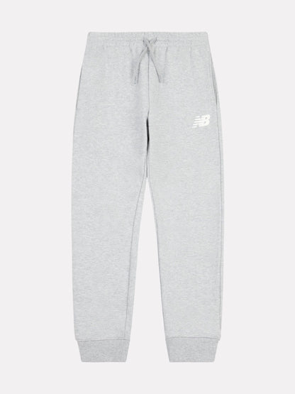 New Balance Grey Cotton French Terry Stacked Logo Joggers image 1