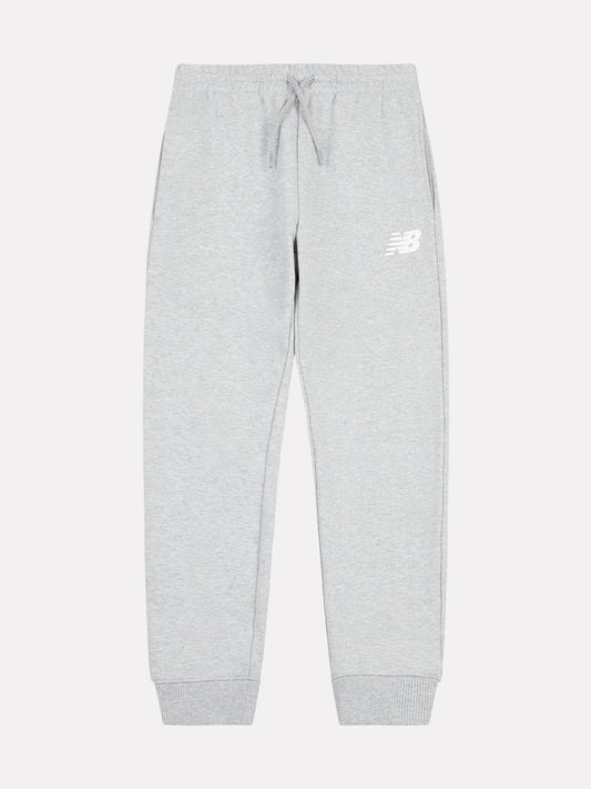 New Balance Grey Cotton French Terry Stacked Logo Joggers image 1