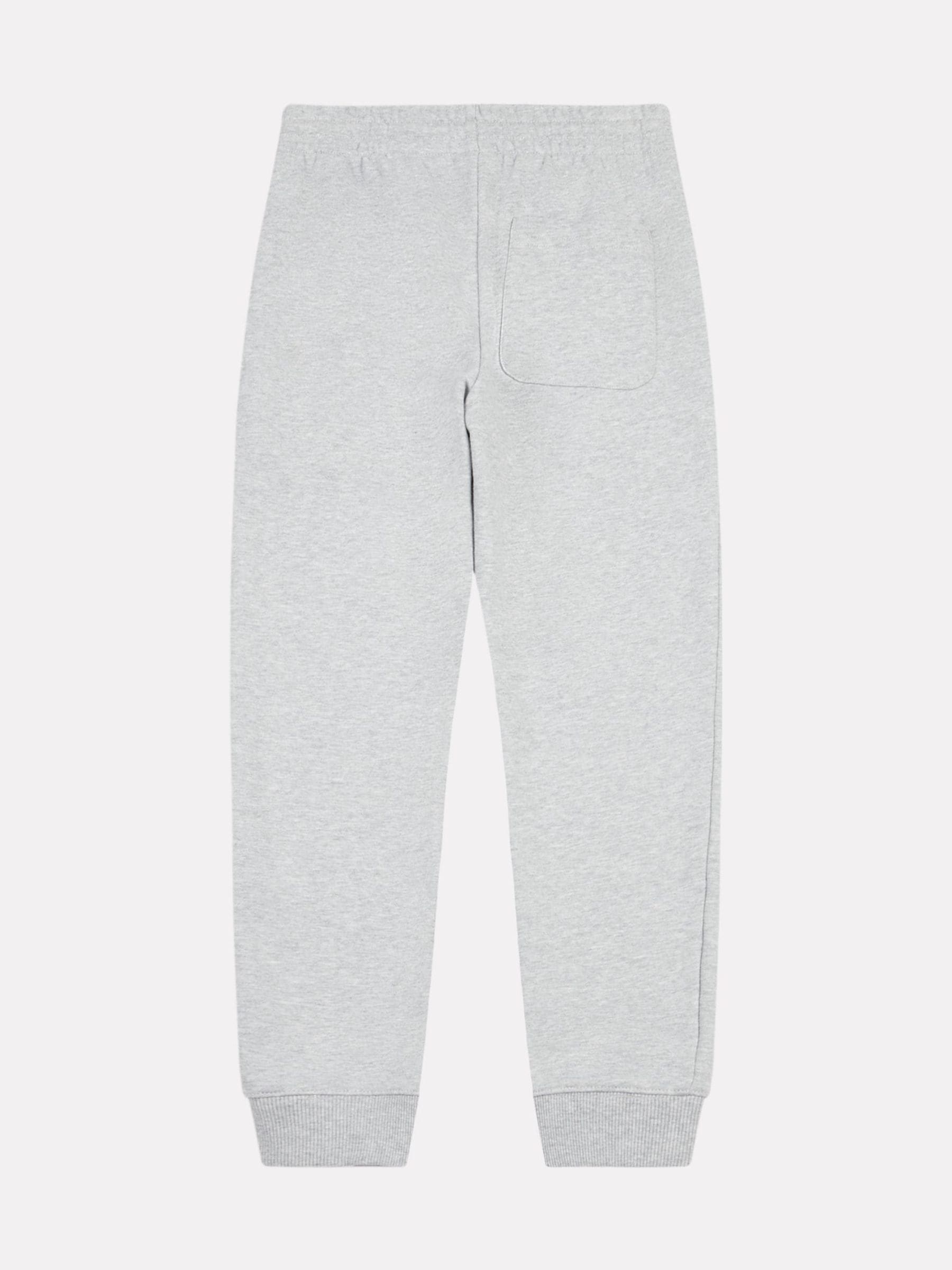 New Balance Grey Cotton French Terry Stacked Logo Joggers image 2