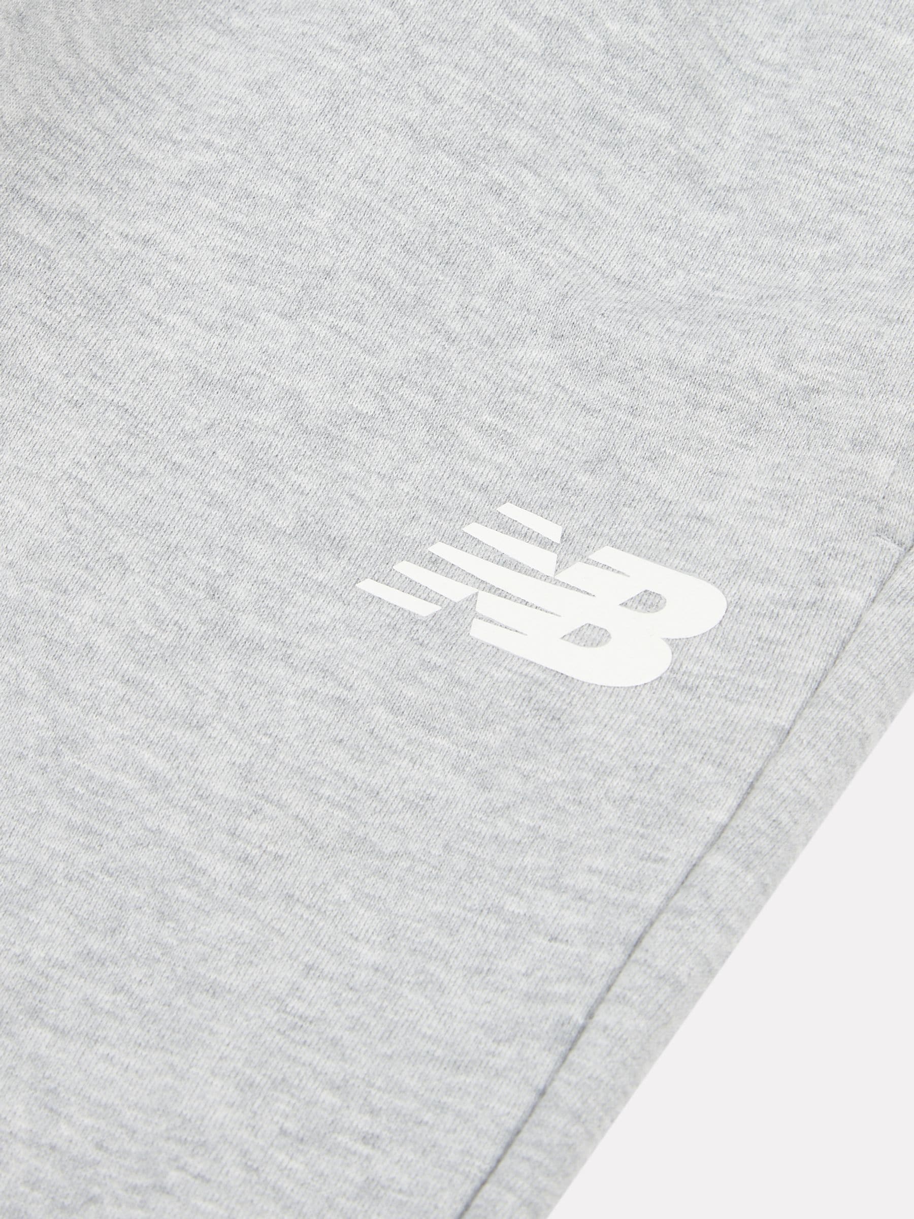 New Balance Grey Cotton French Terry Stacked Logo Joggers image 3