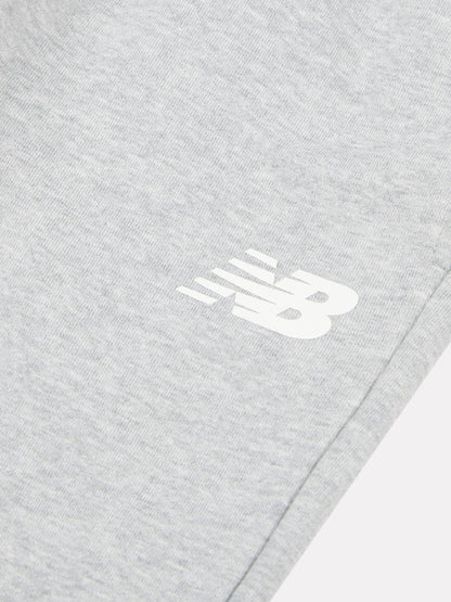 New Balance Grey Cotton French Terry Stacked Logo Joggers image 3